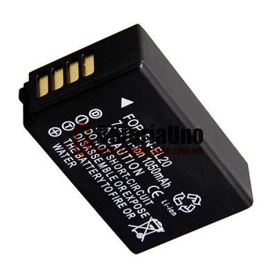Batería de repuesto para Nikon Coolpix J1 EL20 S1 1050mAh AW1 A J3 EN-EL20 J2 V3